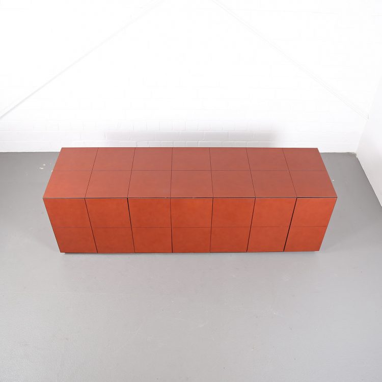 Leder-Sideboard Leather Credenza C.E.O. Cube Lella & Massimo Vignelli for Poltrona Frau