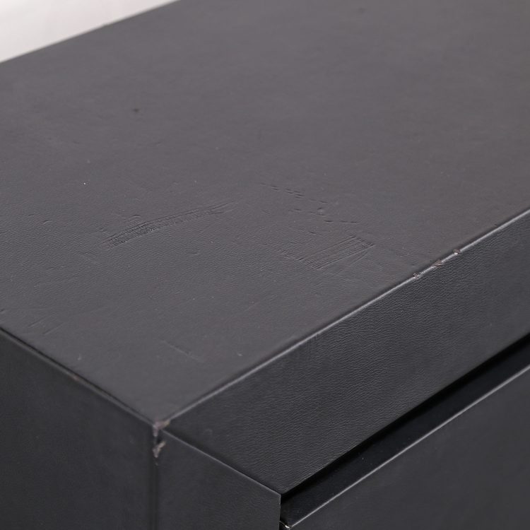 Leder-Sideboard Leather Credenza black C.E.O. Cube Lella & Massimo Vignelli for Poltrona Frau