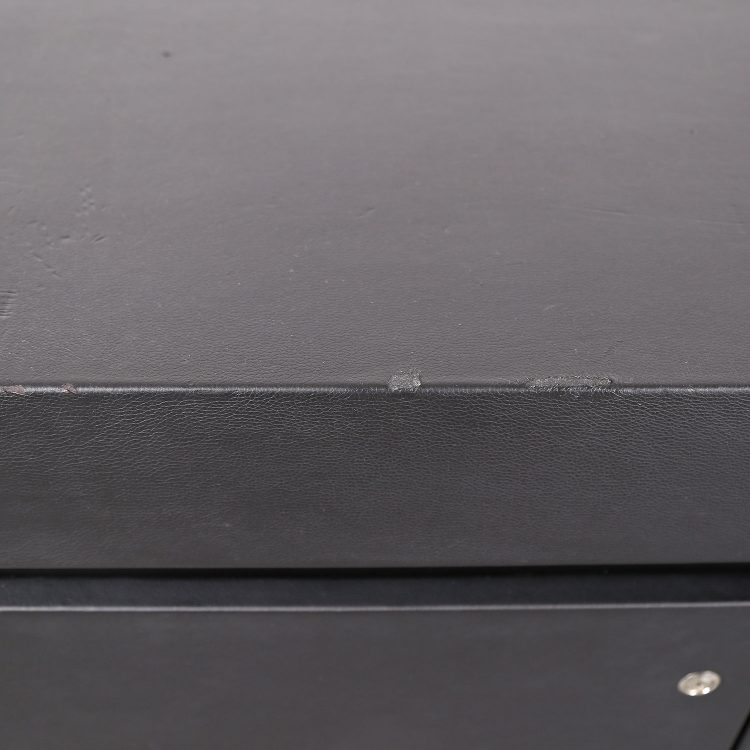 Leder-Sideboard Leather Credenza black C.E.O. Cube Lella & Massimo Vignelli for Poltrona Frau