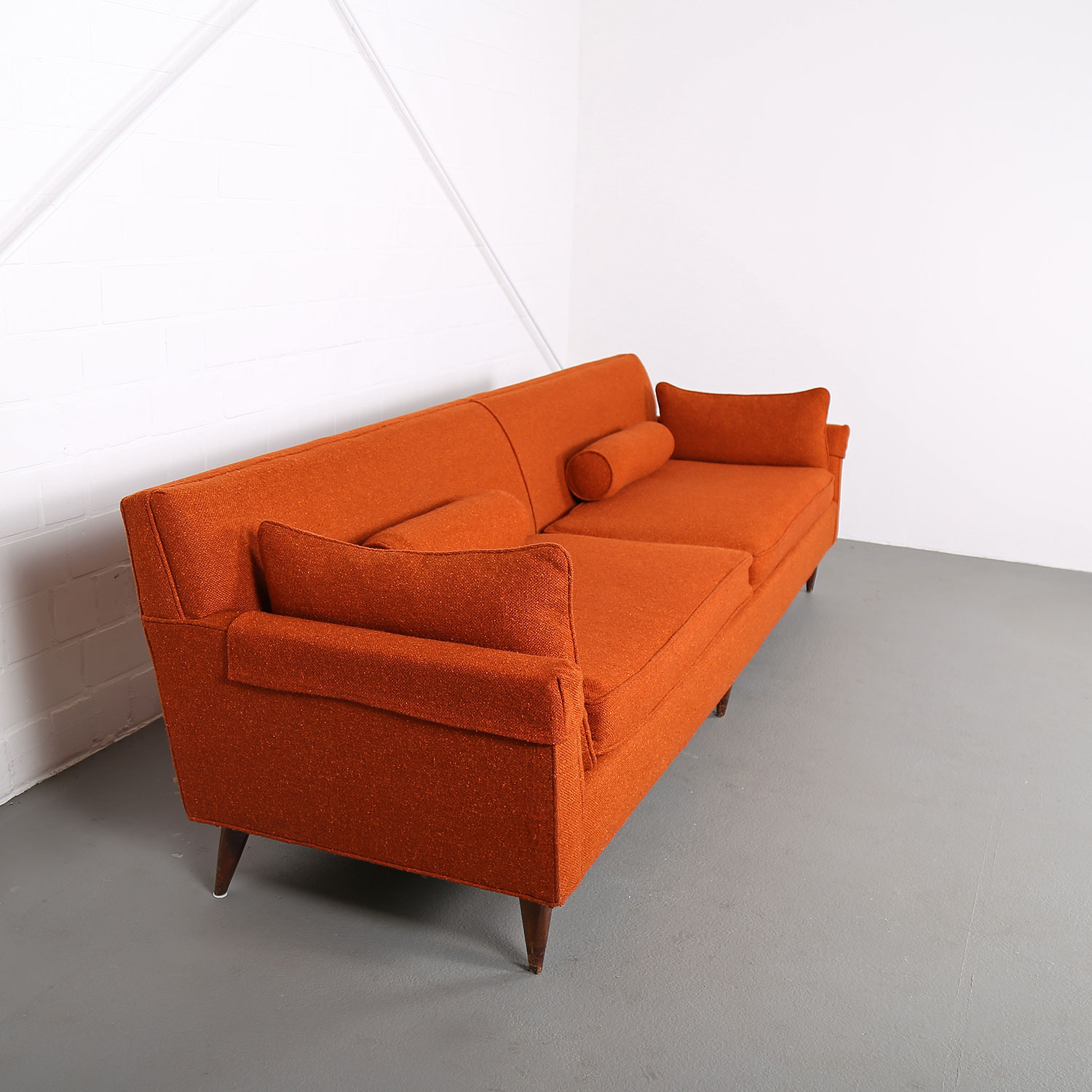 Mid Century Modern Vintage 3 Seater Sofa Usa Dunbar Attr Dekaden