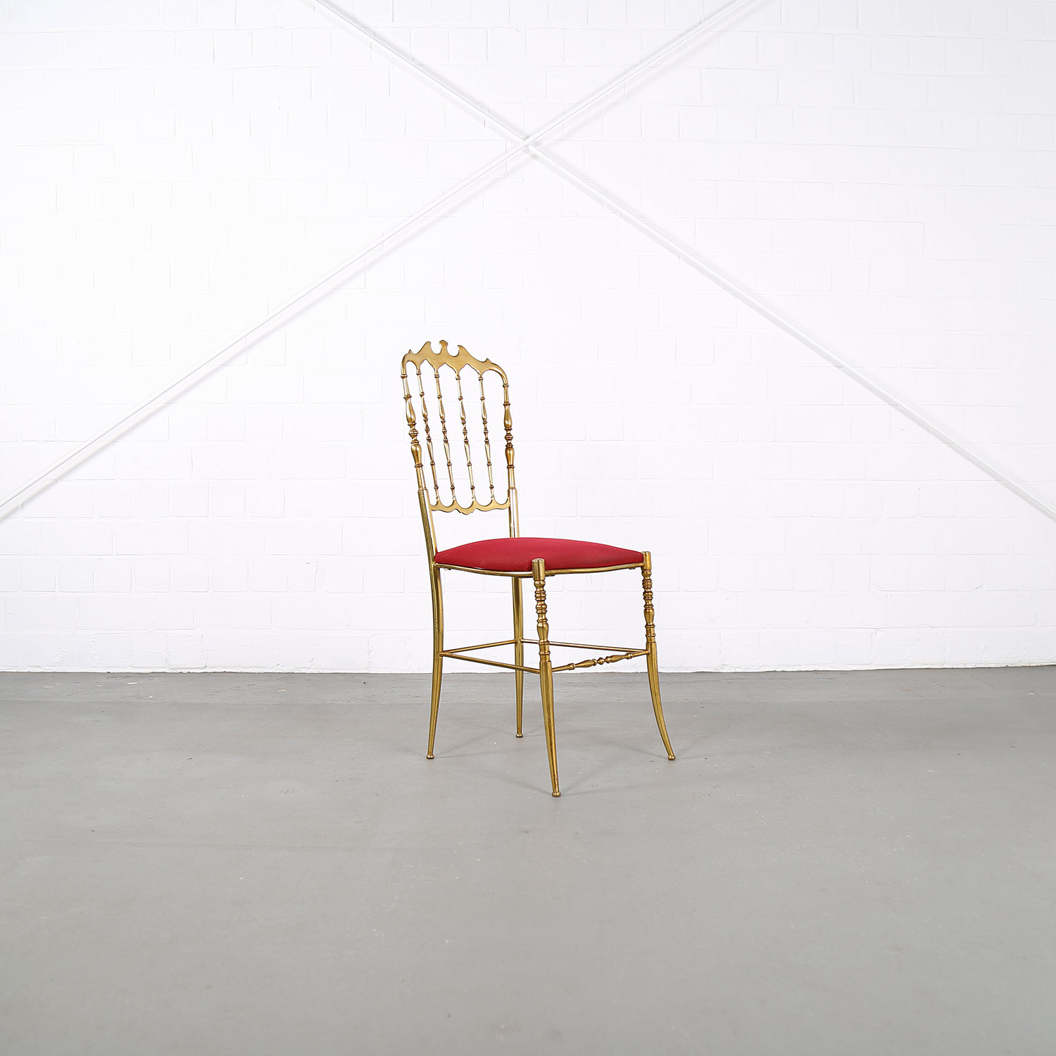 Chiavari Chair 60s brass Italy