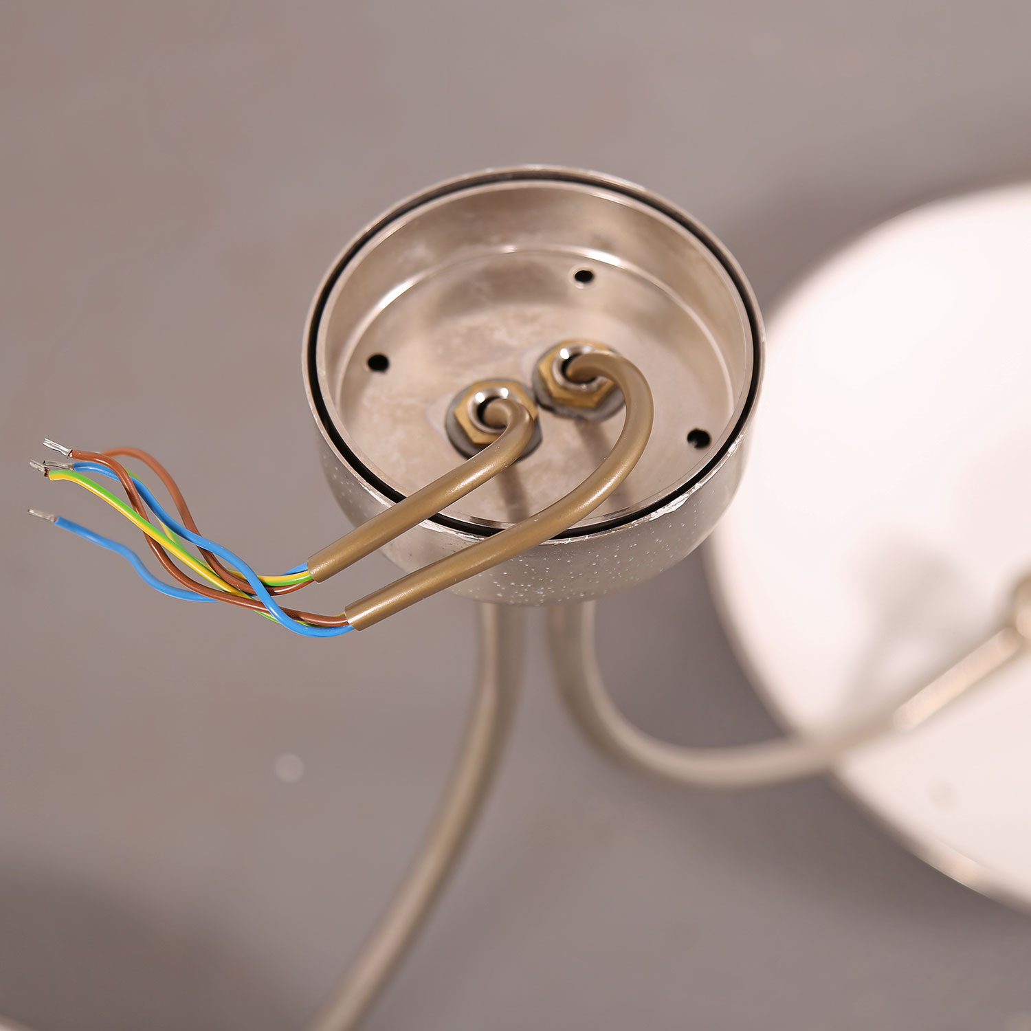 Deckenleuchte Florian Schulz Design Duan Modern Kaiser Idell Doppelarm Messing silber