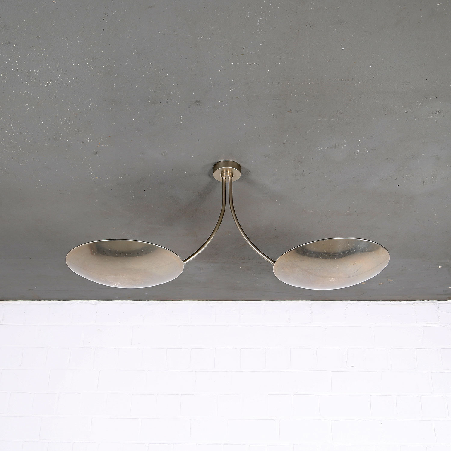 Deckenleuchte Florian Schulz Design Duan Modern Kaiser Idell Doppelarm Messing silber