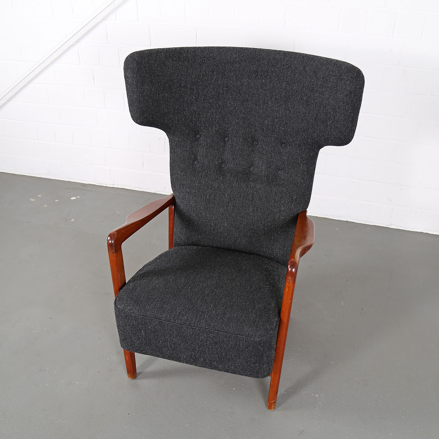 Sören Hansen Fritz Hansen Wingback Chair Kvadrat Hammerhead 50s Design