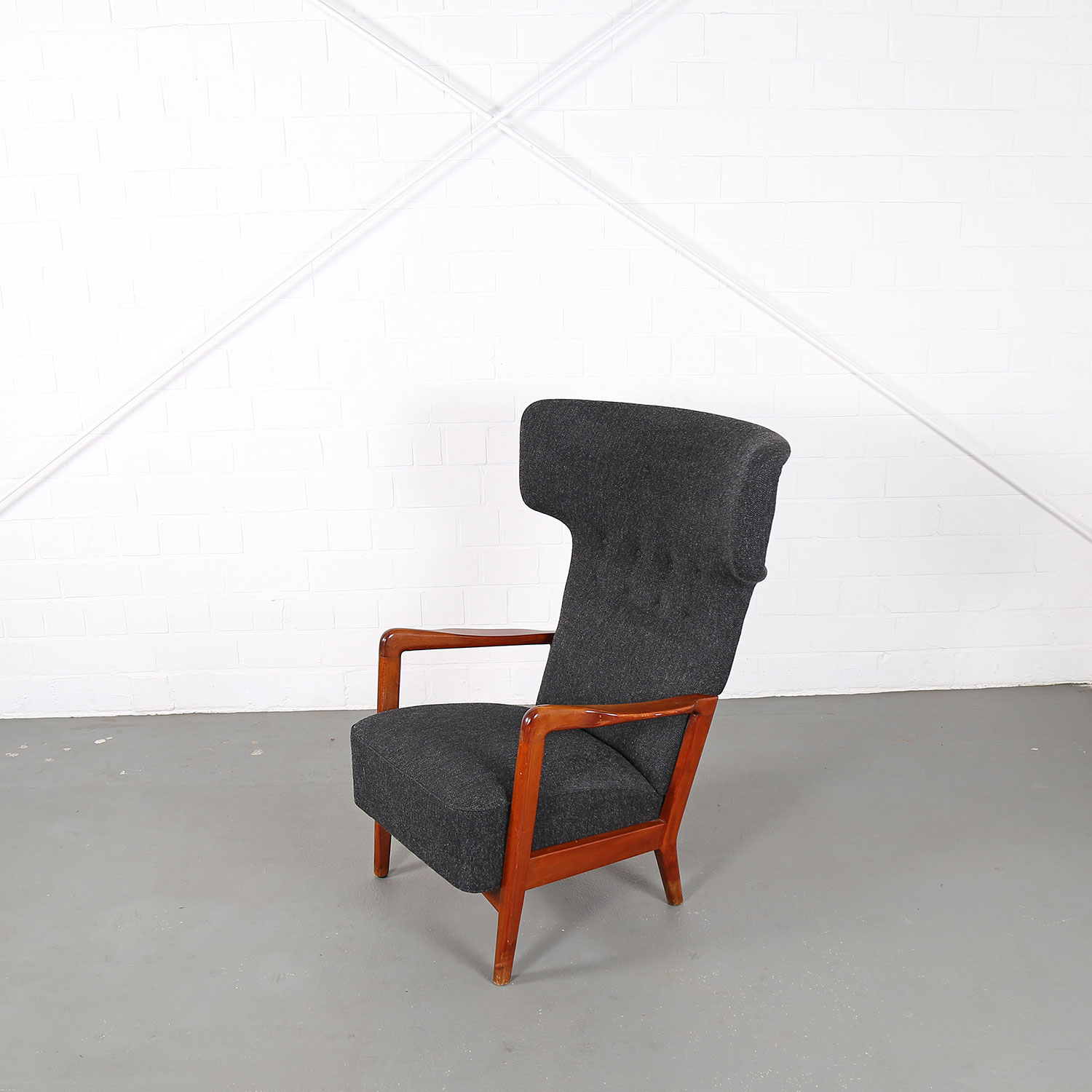 Sören Hansen Fritz Hansen Wingback Chair Kvadrat Hammerhead 50s Design