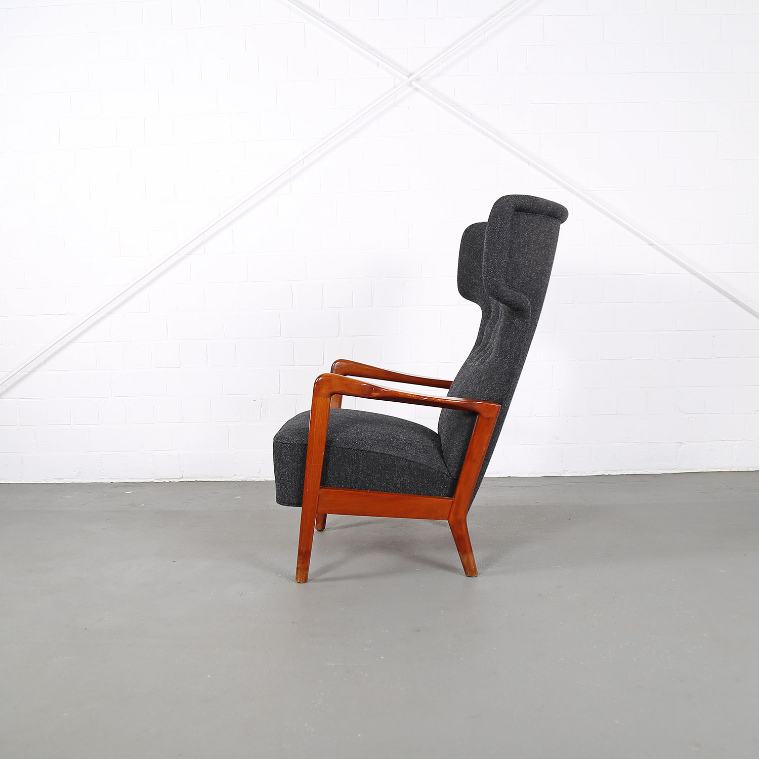 Sören Hansen Fritz Hansen Wingback Chair Kvadrat Hammerhead 50s Design