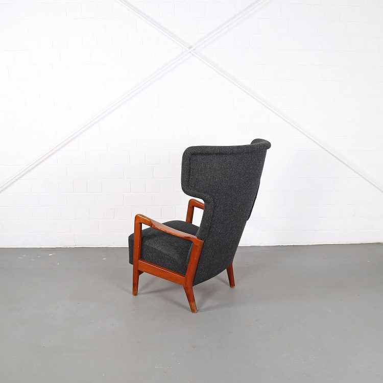 Sören Hansen Fritz Hansen Wingback Chair Kvadrat Hammerhead 50s Design