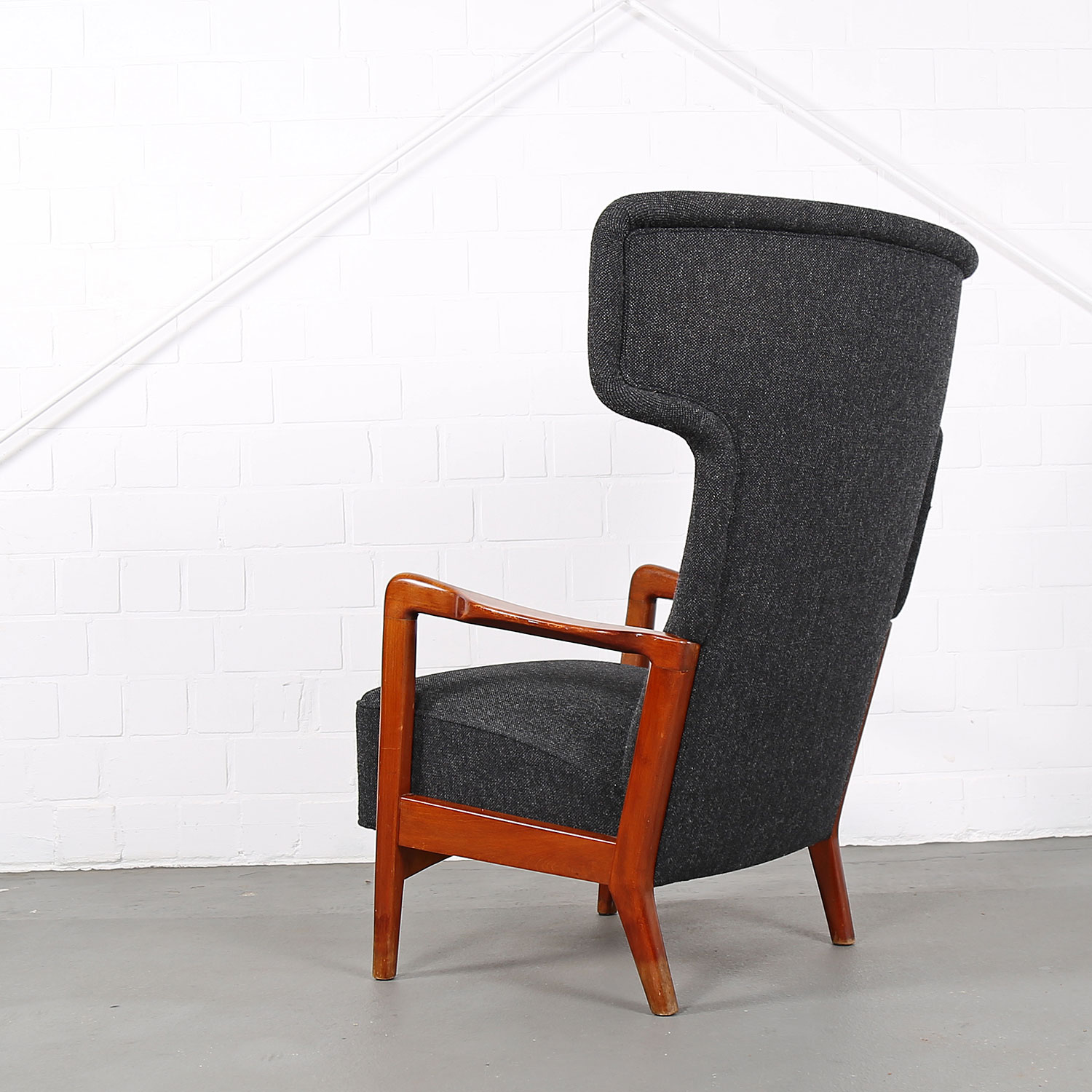 Sören Hansen Fritz Hansen Wingback Chair Kvadrat Hammerhead 50s Design