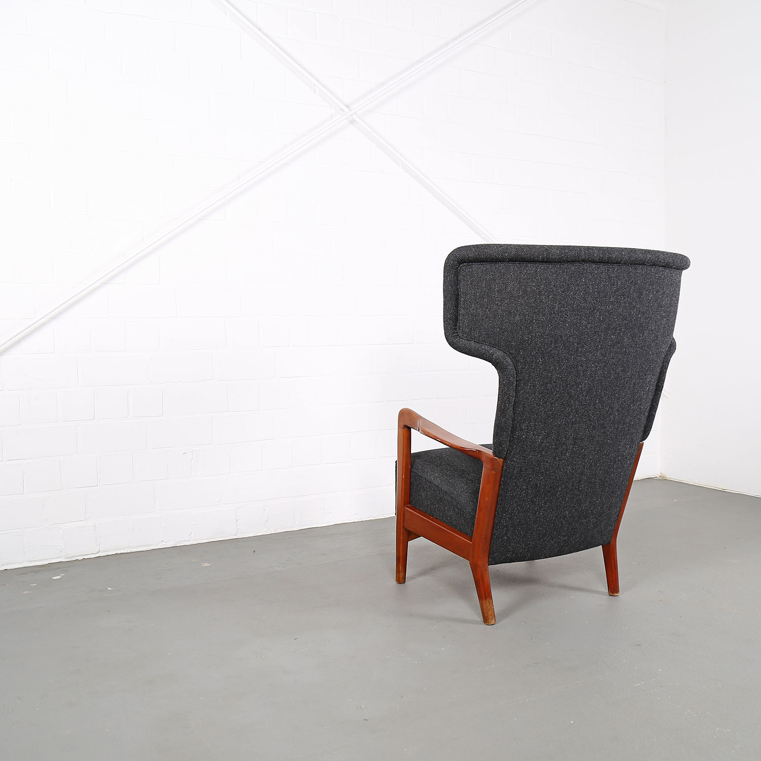 Sören Hansen Fritz Hansen Wingback Chair Kvadrat Hammerhead 50s Design