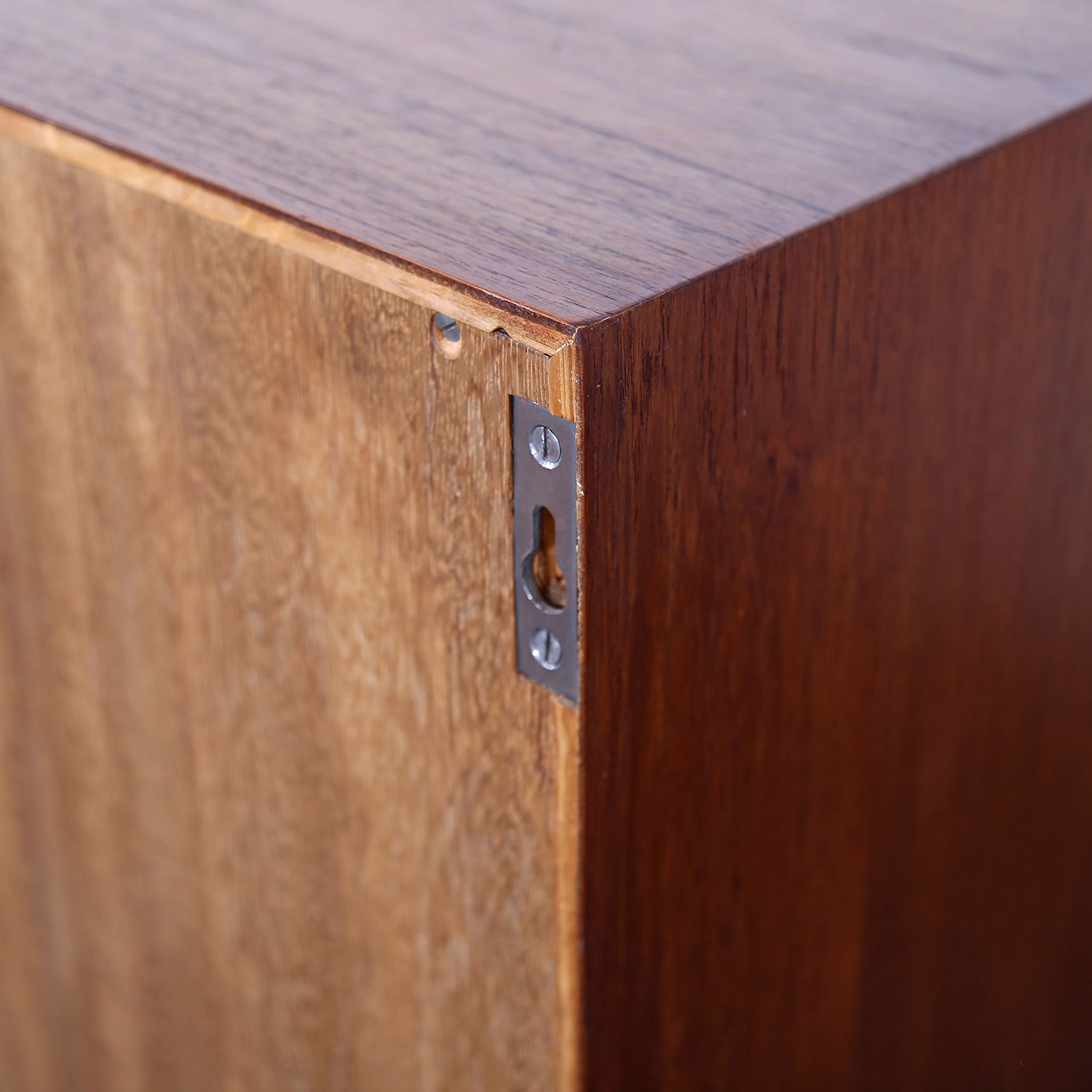 Floating Sideboard Wall Mounted Credenza Helmut Magg Deutsche Werkstätten 50s Design Teak Knoll Florence Leather Dorr Handles