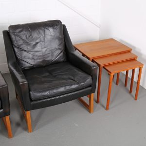 Kill International Rudolf Bernt Glatzel Ledersessel Armchair Easy Chair leather Teak