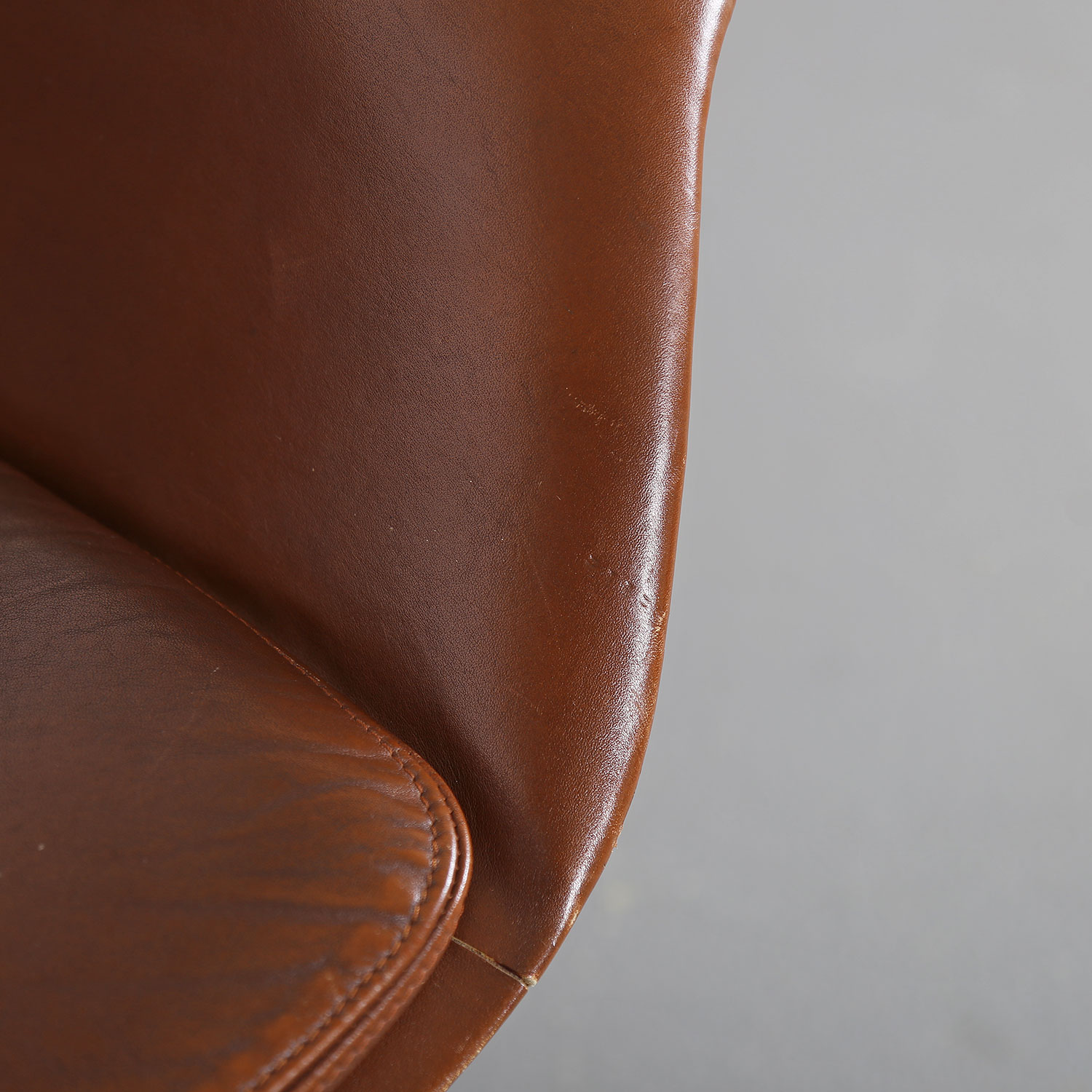 Office Chair Model 932 Jørgen Lund & Ole Larsen for Bo-Ex in Cognac 60s Danish Design rare