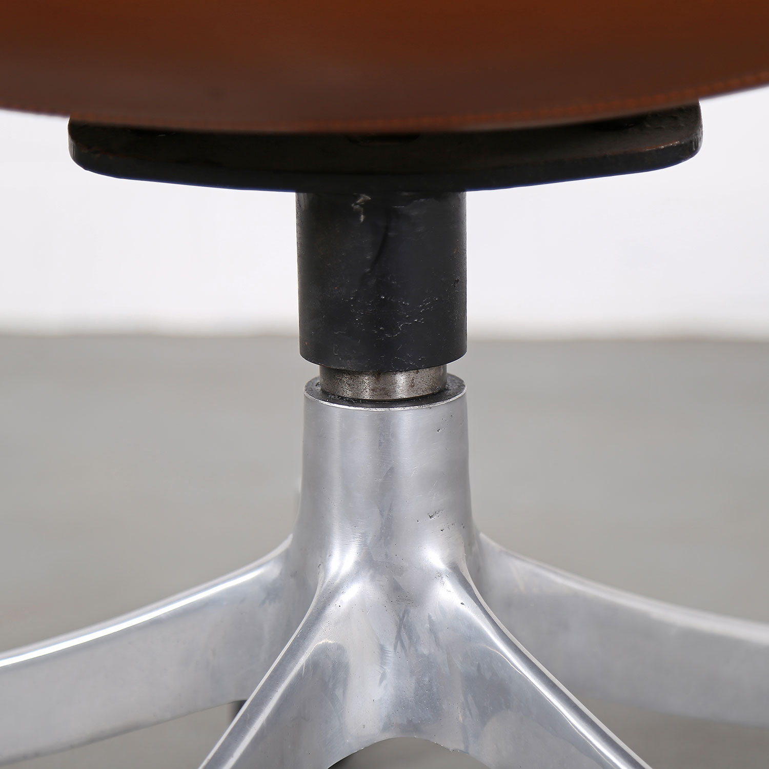 Office Chair Model 932 Jørgen Lund & Ole Larsen for Bo-Ex in Cognac 60s Danish Design rare