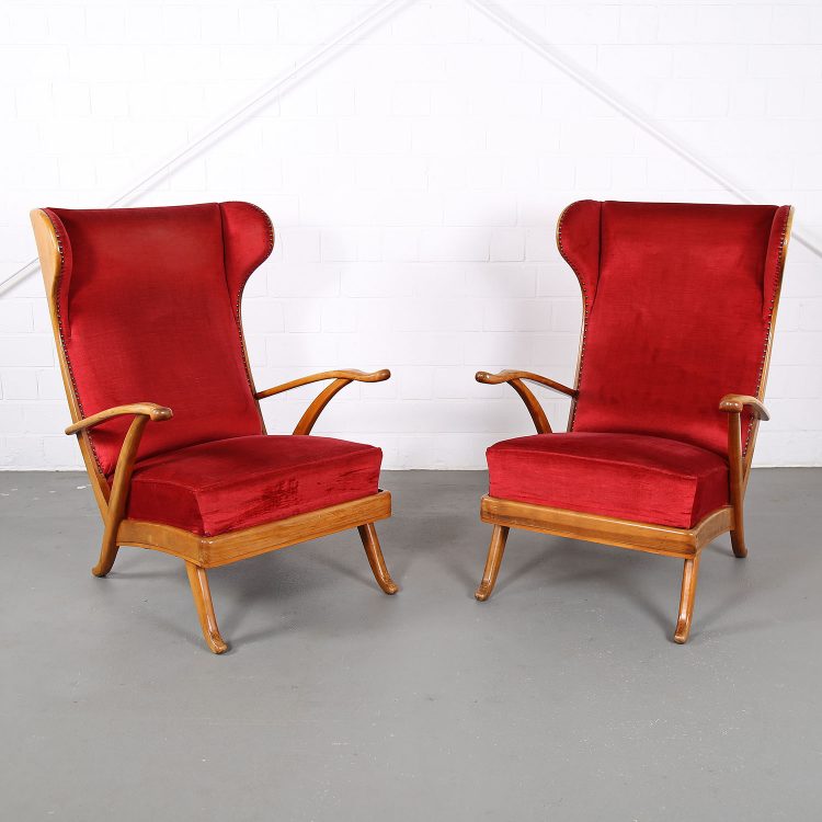Wingback-Chairs Ohrensessel Germany gebraucht 50er 50s Vintage Retro kaufenKarl Nothhelfer Schörle & Gölz