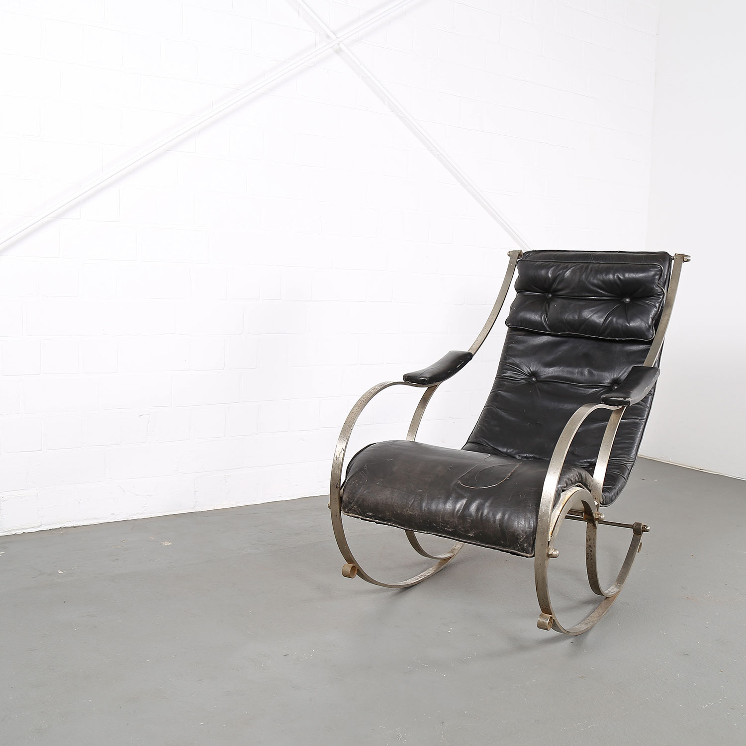 Rocking Chair Peter Cooper for R. W. Winfield 1851 Designklassiker gebraucht kaufen Museum Klassiker Schaukelstuhl Leder