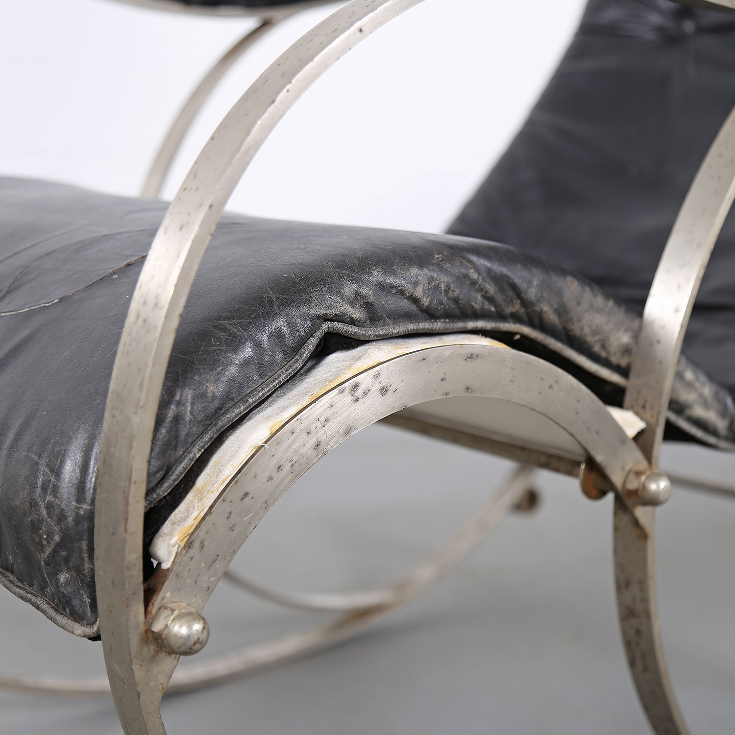 Rocking Chair Peter Cooper for R. W. Winfield 1851 Designklassiker gebraucht kaufen Museum Klassiker Schaukelstuhl Leder