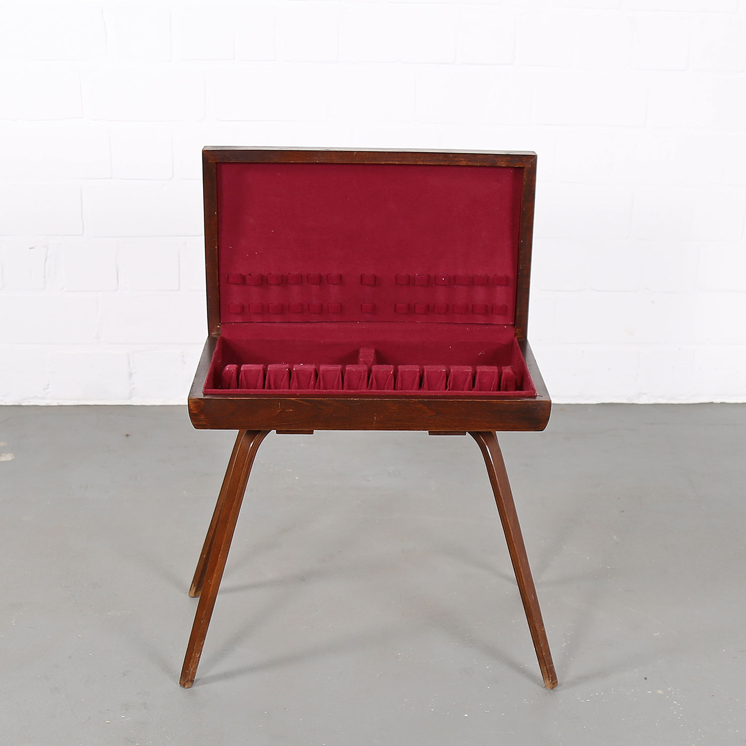 Vintage Rosewood Cutlery Console Canteen Box Alvar AAlto Thonet Rare used retro 50s Design