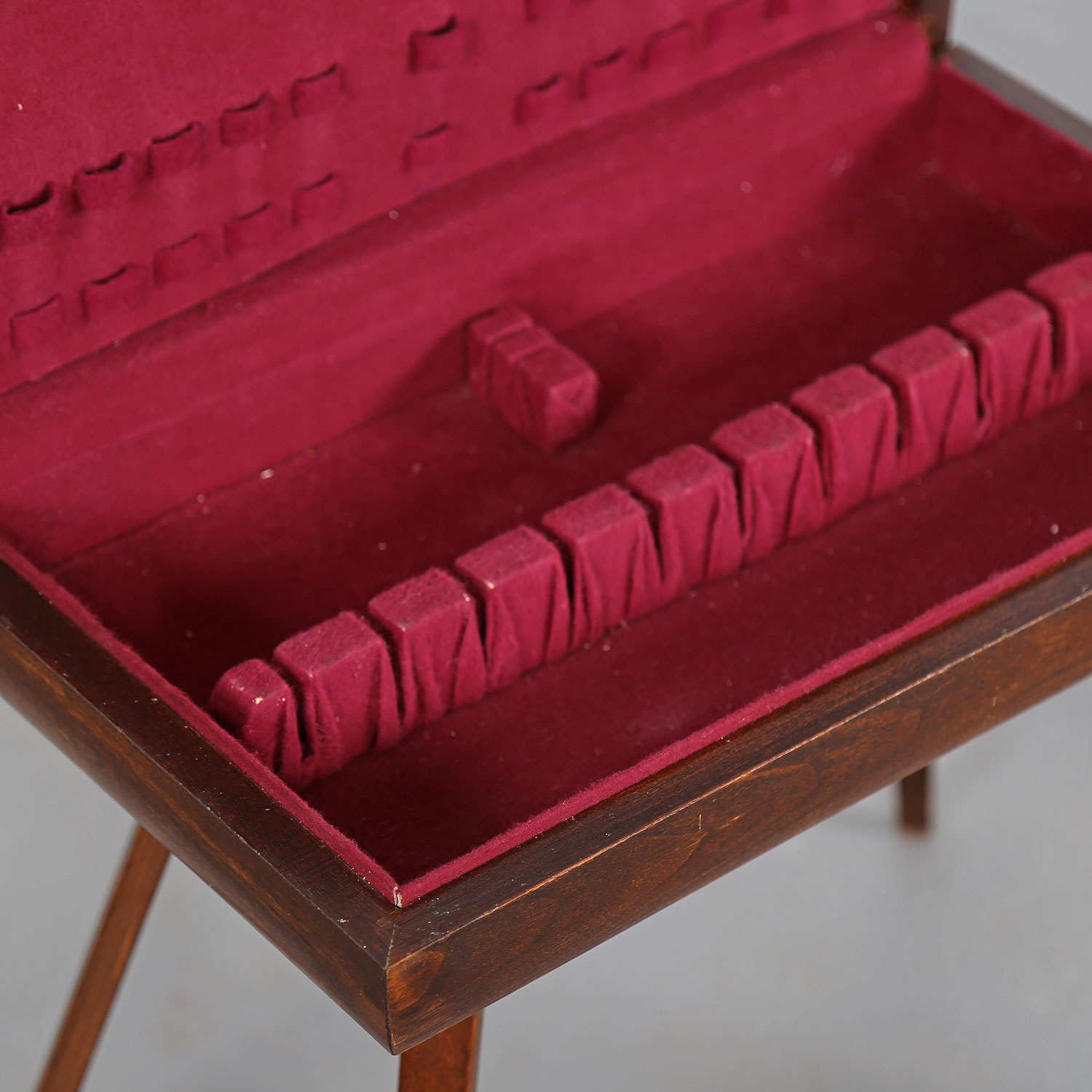 Vintage Rosewood Cutlery Console Canteen Box Alvar AAlto Thonet Rare used retro 50s Design