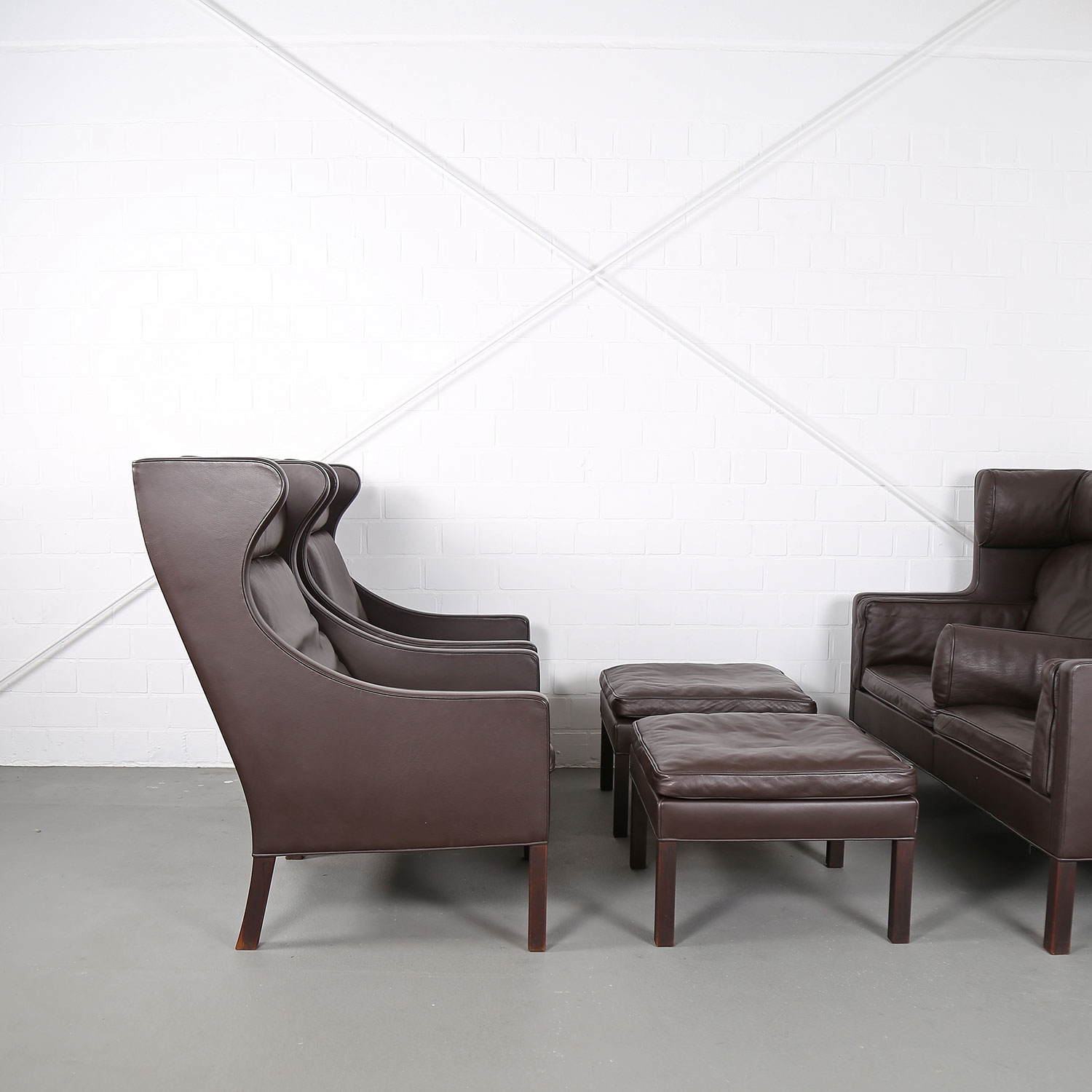 Borge Mogensen Danish Design Used gebraucht kaufen Orhensessel Wingbackchair 2201 2202 Ottoman