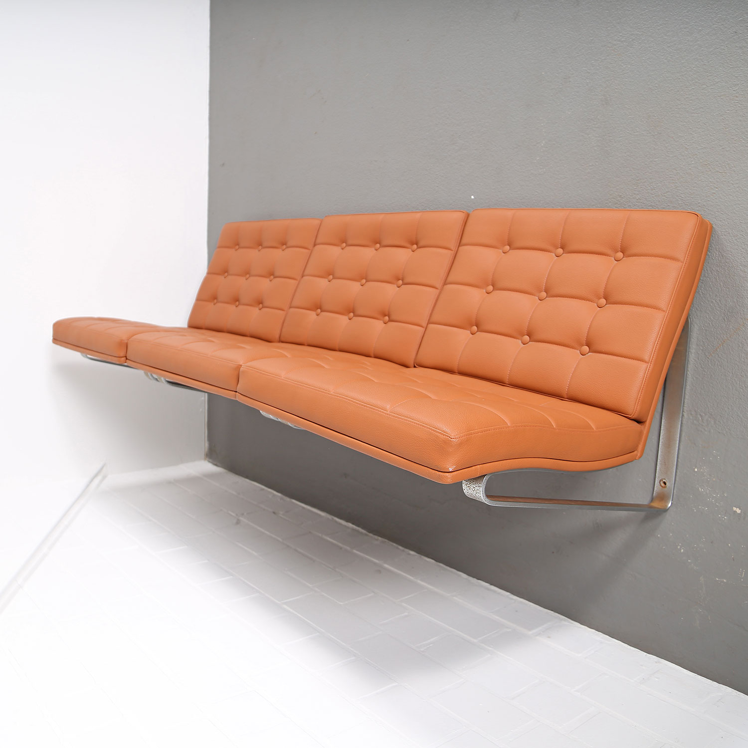 Rare Wall Sofa Moduline Ole Gjerløv-Knudsen & Torben Lind for Cado - Image 4