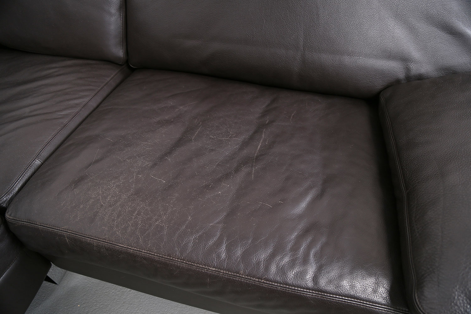 COR Conseta brown Leather Corner Couch Ecksofa Design - Image 14