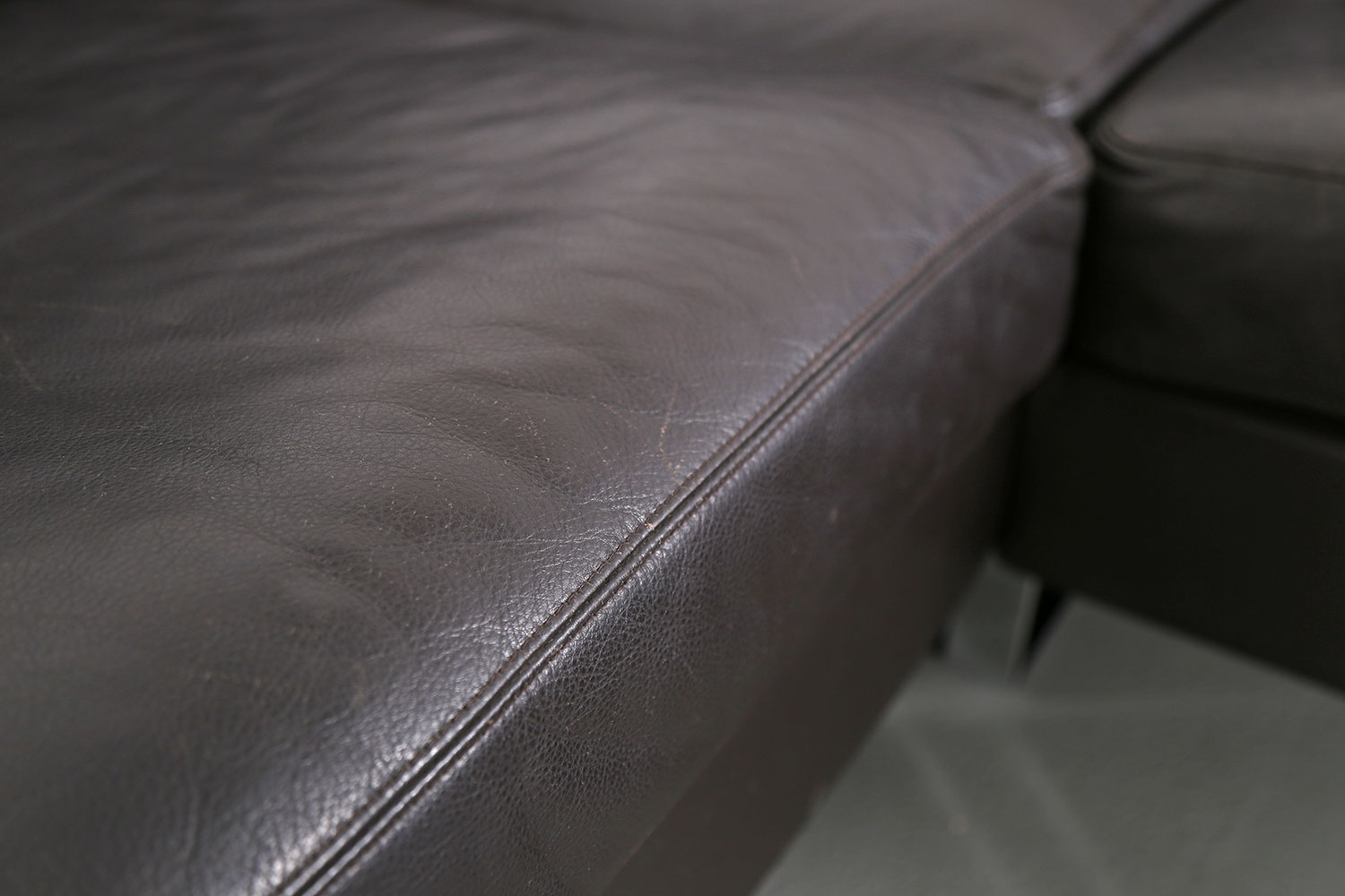 COR Conseta brown Leather Corner Couch Ecksofa Design - Image 22