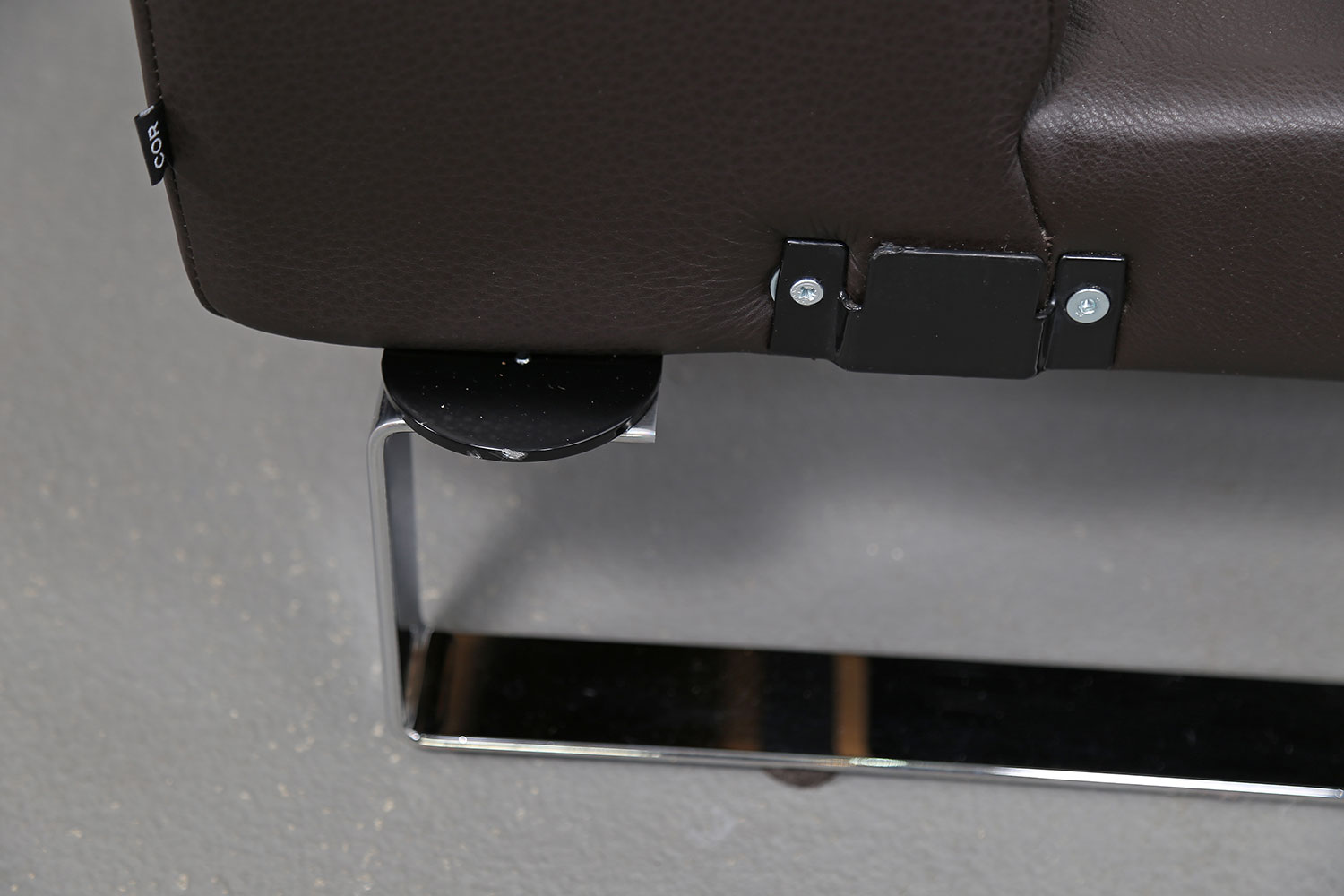 COR Conseta brown Leather Corner Couch Ecksofa Design - Image 31