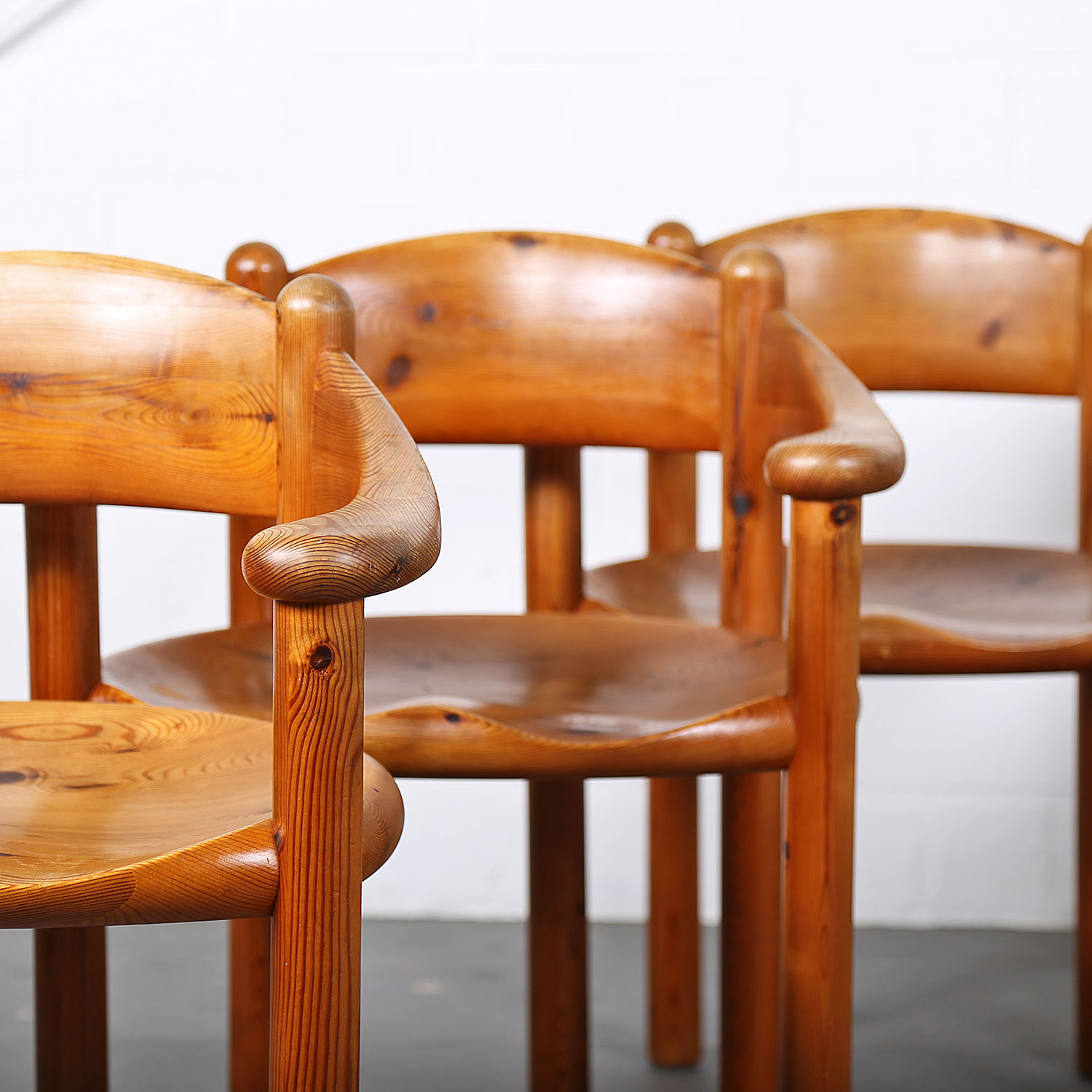 Mid-Century_Modern_Set_Pine_Danish_Chairs_Rainer_Daumiller_1970s_Kiefer_Design