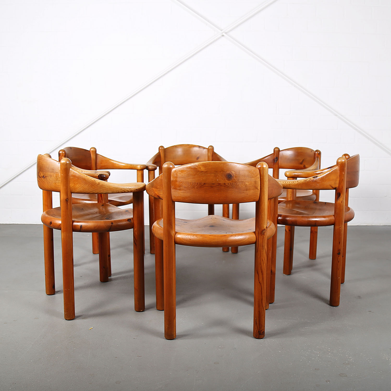 Mid-Century_Modern_Set_Pine_Danish_Chairs_Rainer_Daumiller_1970s_Kiefer_Design