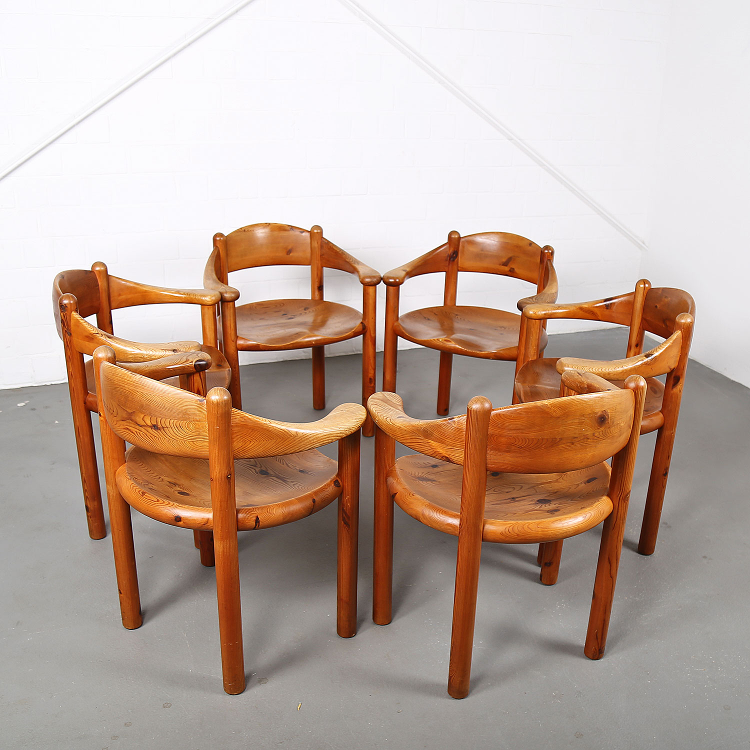 Mid-Century_Modern_Set_Pine_Danish_Chairs_Rainer_Daumiller_1970s_Kiefer_Design