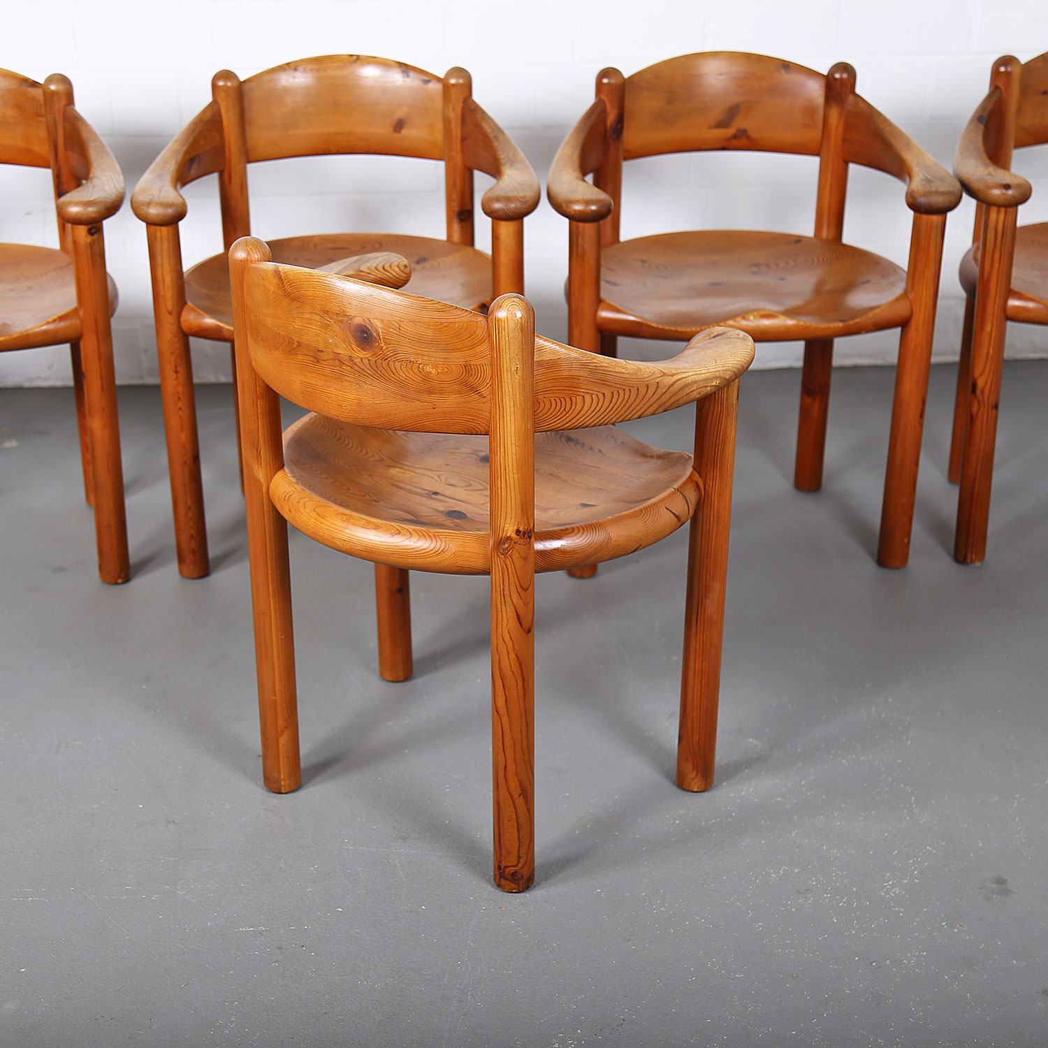 Mid-Century_Modern_Set_Pine_Danish_Chairs_Rainer_Daumiller_1970s_Kiefer_Design