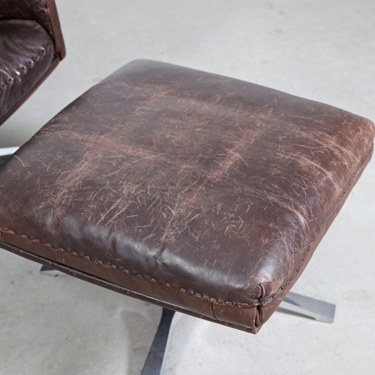 De Sede Lounge Chair and Ottoman Leather DS 31