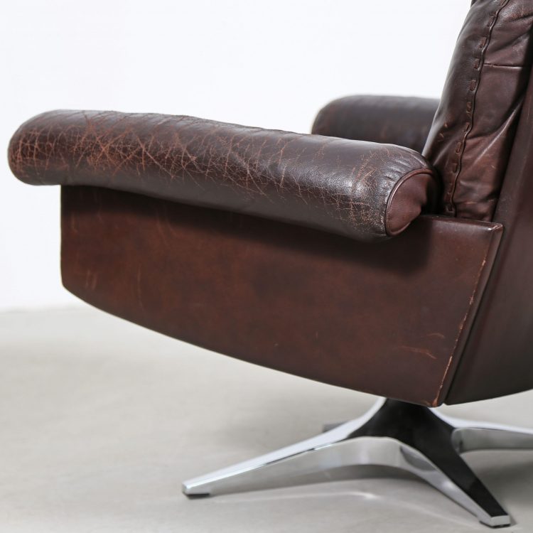 De Sede Lounge Chair and Ottoman Leather DS 31
