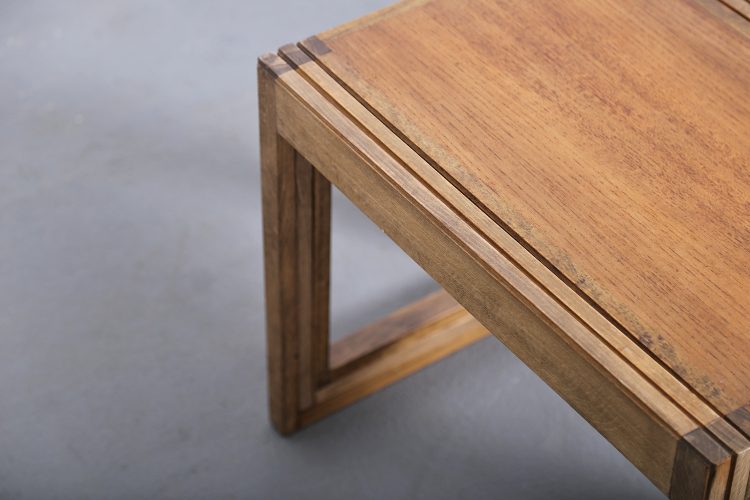 Danish Design nesting Tables Oak Satztische Eiche Kubismus Cube modern 60s Vintage
