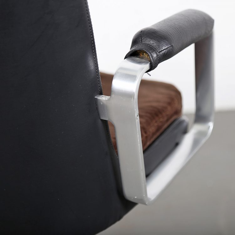 Fröscher Leather Office Chair Ib Kofod-Larsen (attr.) Elizabeth Danish Design