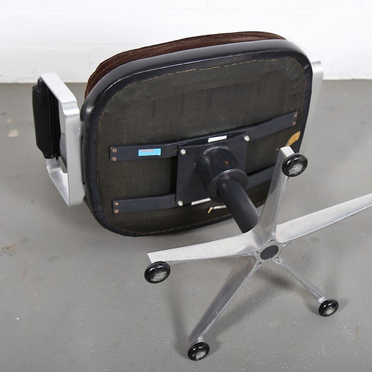 Fröscher Leather Office Chair Ib Kofod-Larsen (attr.) Elizabeth Danish Design