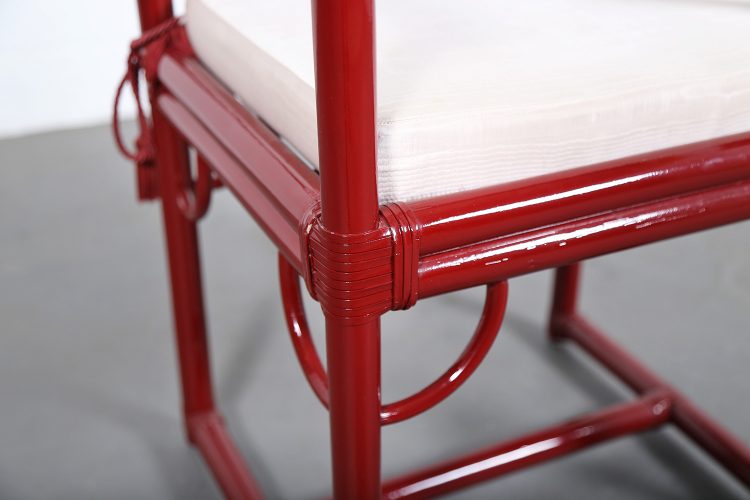 Gasparucci Italo Bamboo China Chair Stool Italian Design