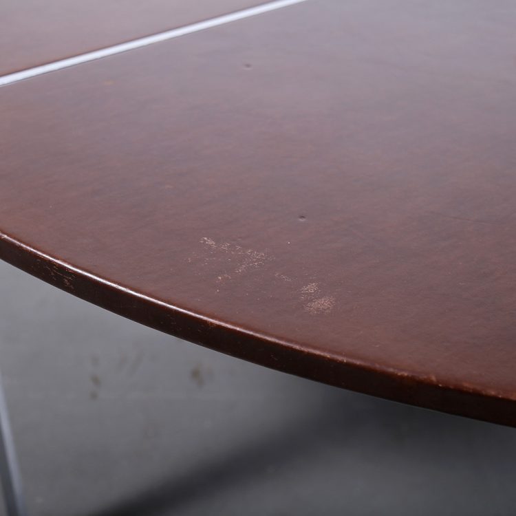 Conference/Dining Table Preben Fabricius & Jørgen Kastholm for Kill International Leather Top