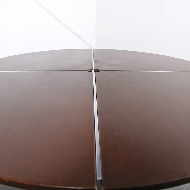 Conference/Dining Table Preben Fabricius & Jørgen Kastholm for Kill International Leather Top
