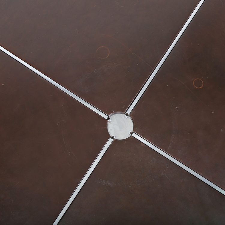 Conference/Dining Table Preben Fabricius & Jørgen Kastholm for Kill International Leather Top