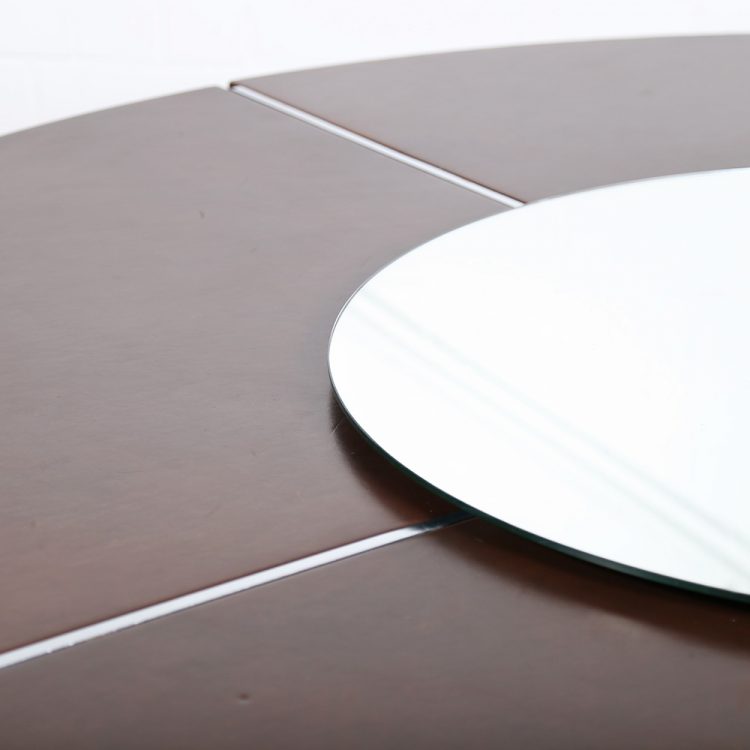Conference/Dining Table Preben Fabricius & Jørgen Kastholm for Kill International Leather Top