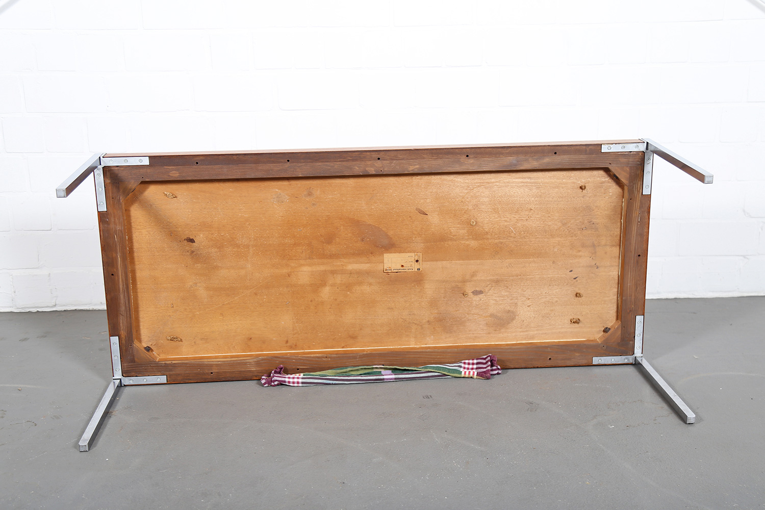 Richard Schultz Knoll International Coffee Table Mod 455-2 Teak Chrome 60s Design