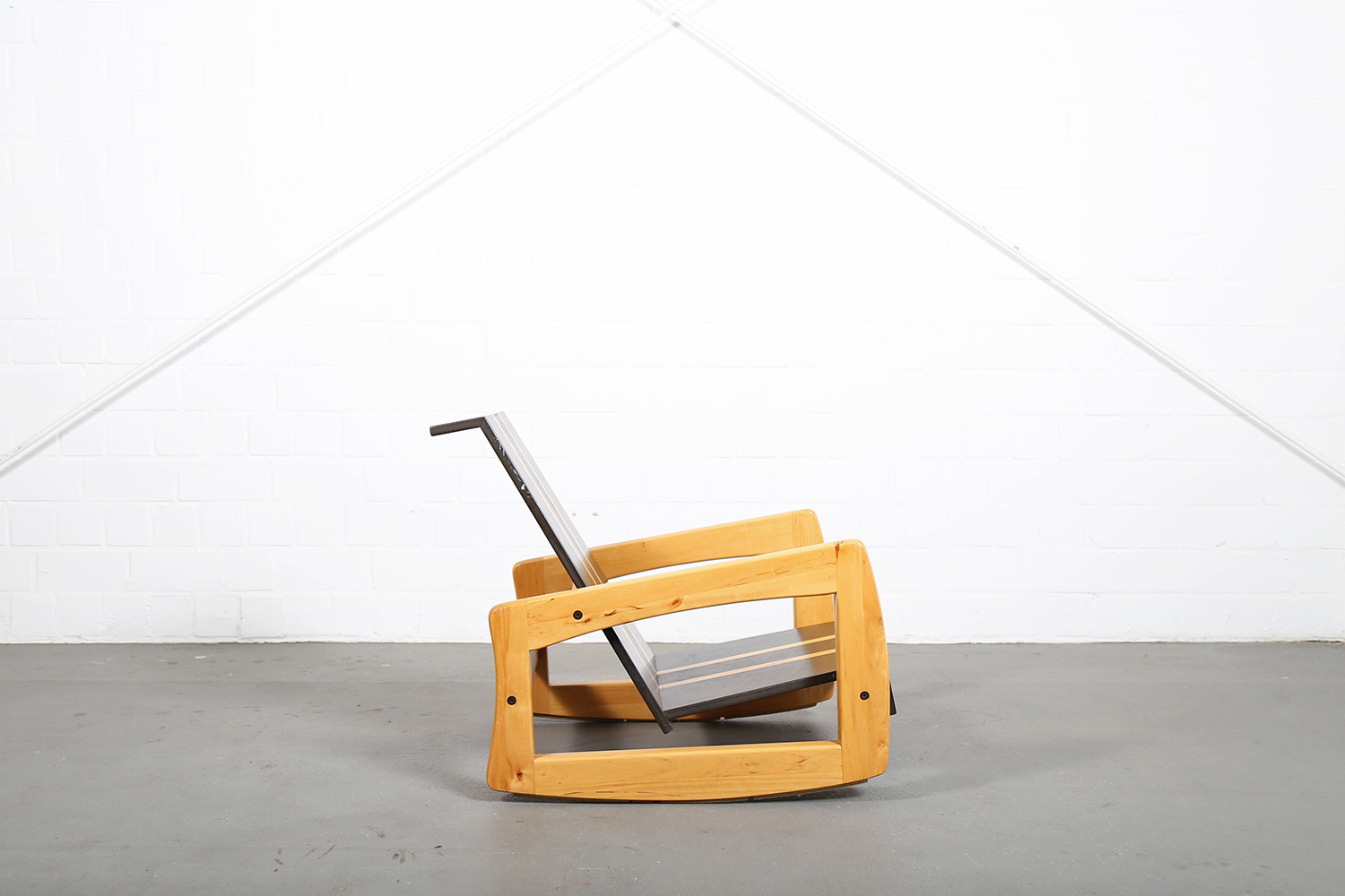 Sculptural Rocking Chair Schaukelstuhl Surfboard Design 70s Skateboard Vintage