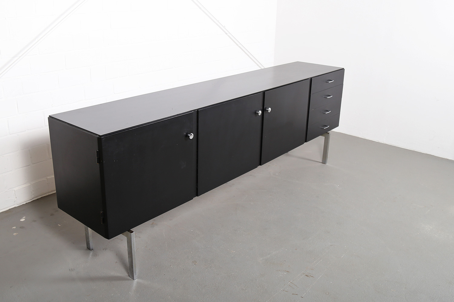 Sideboard Credenza 60s Vintage Design black Behr Alfred Hendrickx Belform