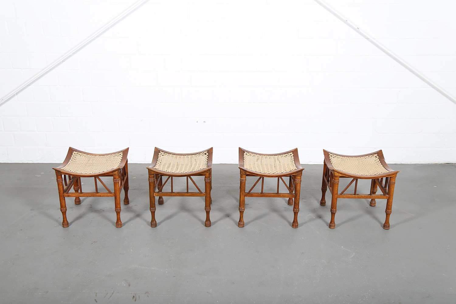 Thebes Stool Liberty and Co attr early 20th century egyptian revival 1884