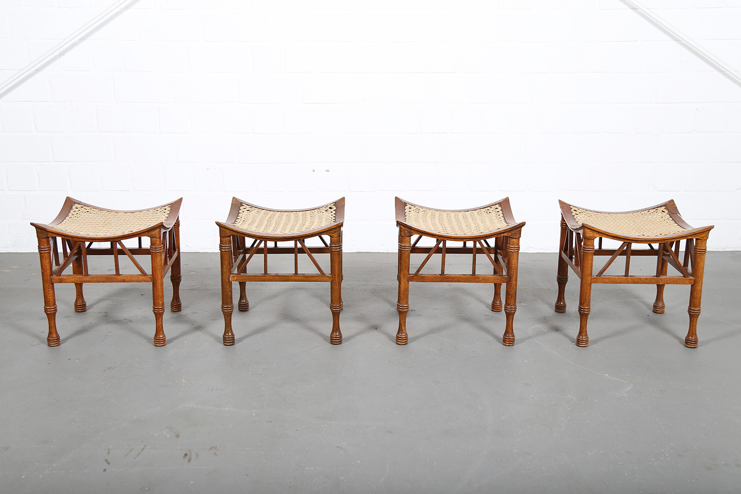 Thebes Stool Liberty and Co attr early 20th century egyptian revival 1884