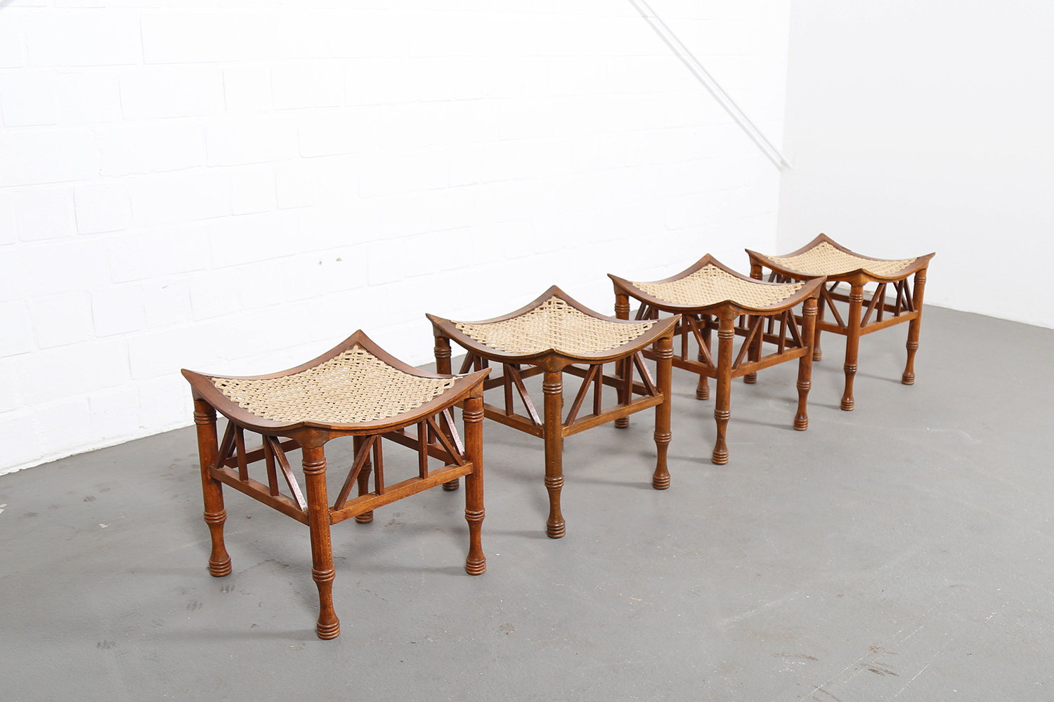 Thebes Stool Liberty and Co attr early 20th century egyptian revival 1884