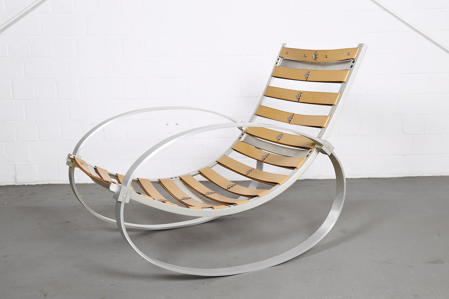 Rocking Chair Hans Kaufeld German Design 70s 70er Jahre Schaukelstuhl Lammfell Schafsfell