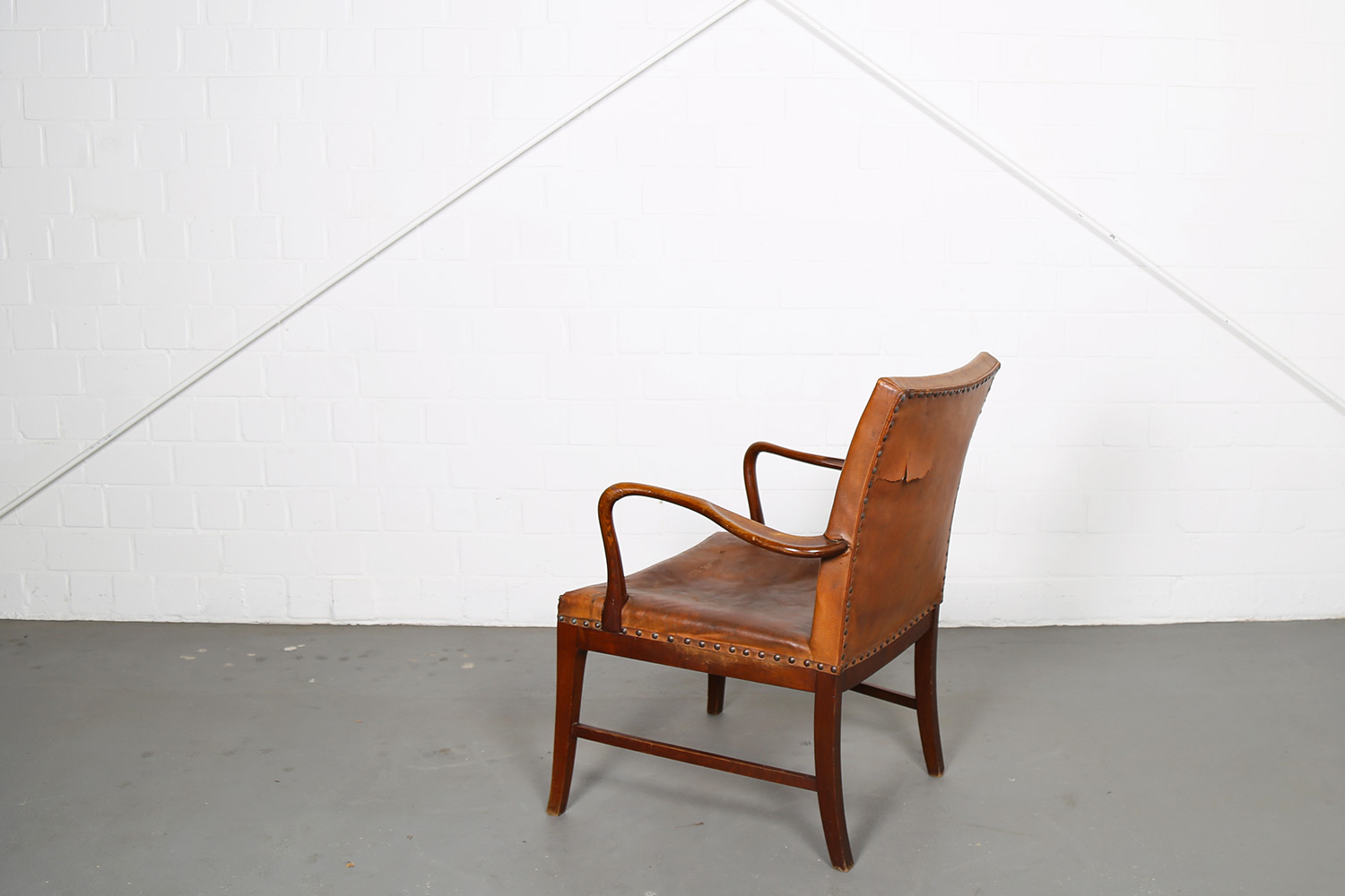 Danish Design Armchair Vintage Leather Frits Henningsen Jacob Kjaer Kaare Klint Kofod-Larsen Ole Wanscher