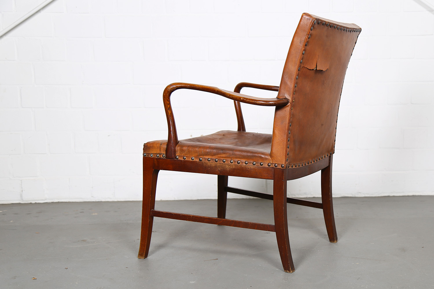 Danish Design Armchair Vintage Leather Frits Henningsen Jacob Kjaer Kaare Klint Kofod-Larsen Ole Wanscher